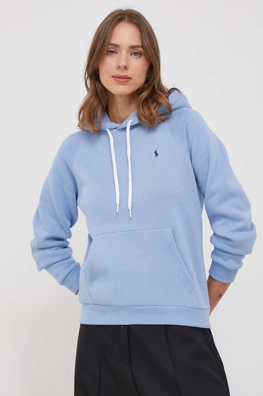 

Суичър Polo Ralph Lauren в синьо с качулка изчистен дизайн 211891558, Син