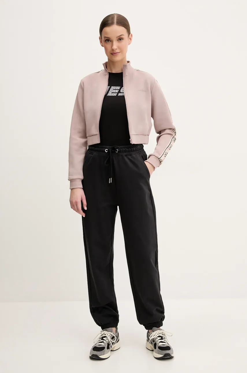 Кофта Guess женская цвет бежевый с аппликацией Кофта Guess женская цвет бежевый с аппликацией