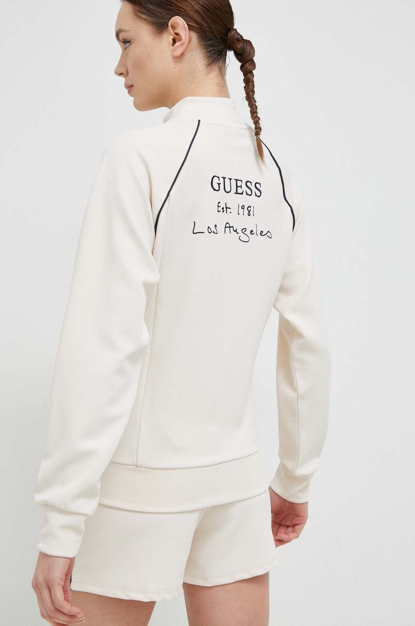 

Кофта Guess жіноча колір бежевий однотонна