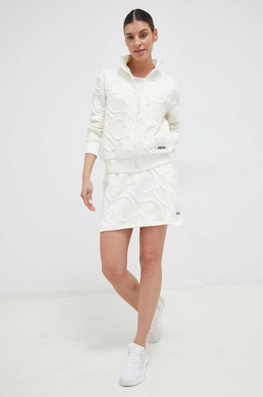 

Кофта Guess жіноча колір бежевий з аплікацією