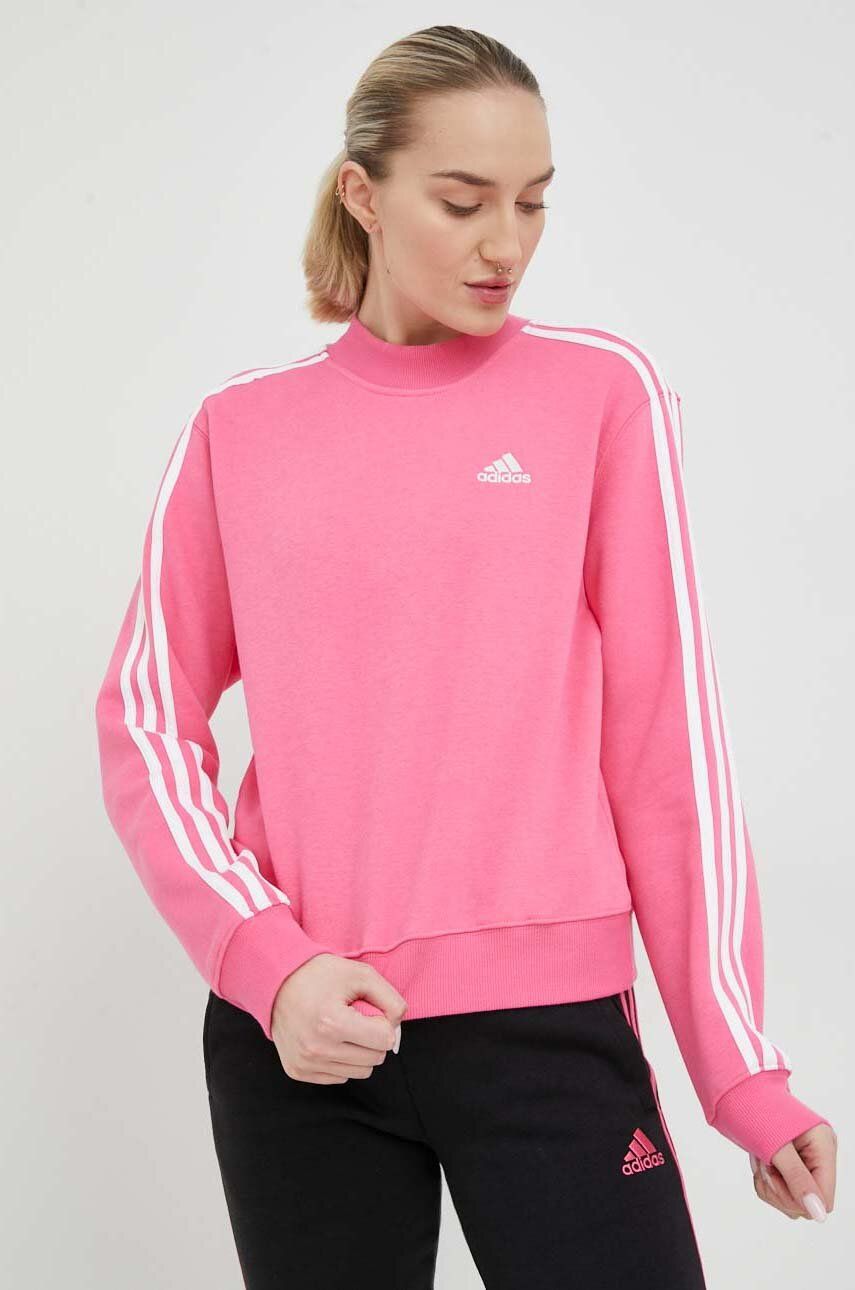 E-shop Mikina adidas Dámská, růžová barva, hladká