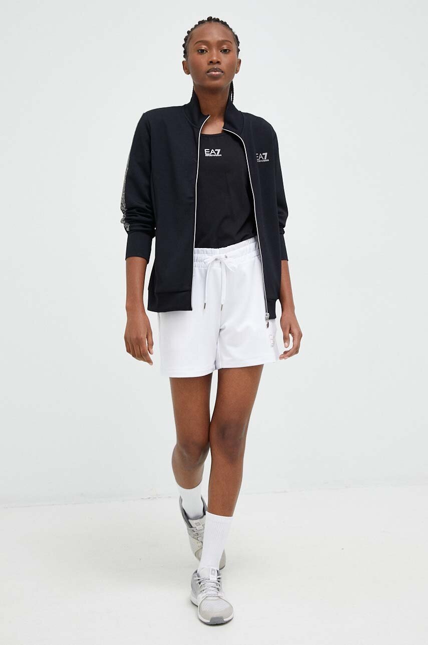 

Кофта EA7 Emporio Armani женская цвет чёрный с аппликацией