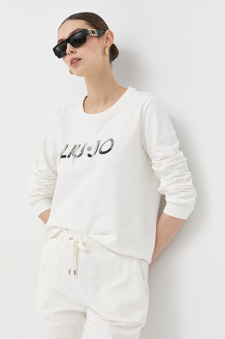 

Кофта Liu Jo жіноча колір білий з аплікацією