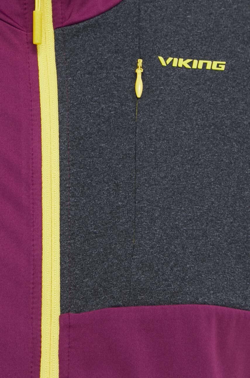Αθλητική μπλούζα Viking Tacoma χρώμα: μοβ, με κουκούλα φωτογραφία