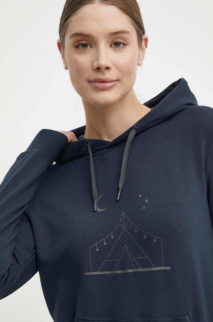 Αθλητική μπλούζα Viking Panaka χρώμα: ναυτικό μπλε, με κουκούλα, 730/25/8883 φωτογραφία