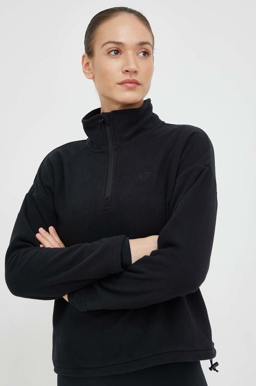 

Спортивная кофта Roxy Tech женская цвет чёрный однотонная