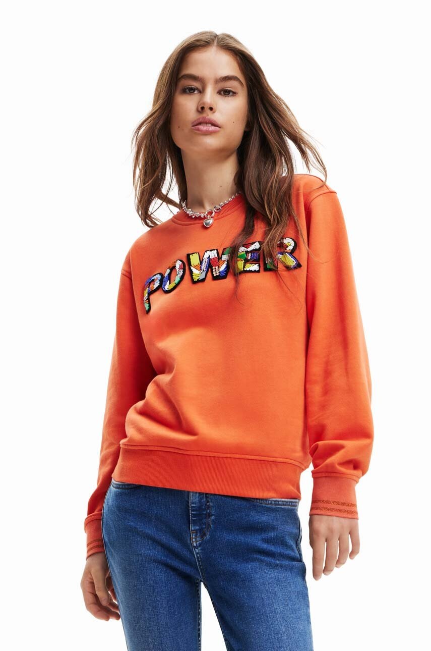 

Кофта Desigual женская цвет красный с принтом