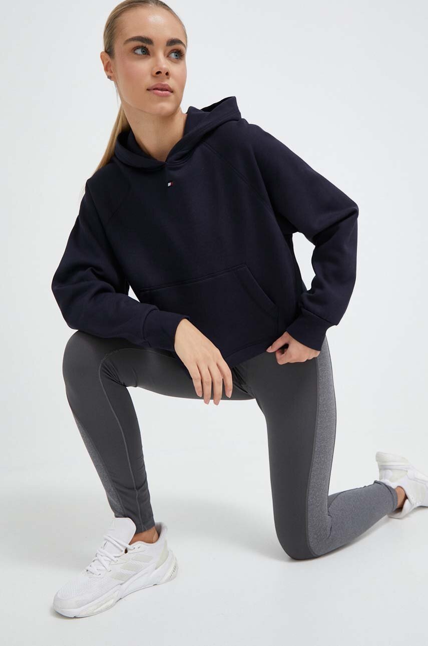 

Кофта Tommy Hilfiger женская цвет синий с капюшоном с принтом