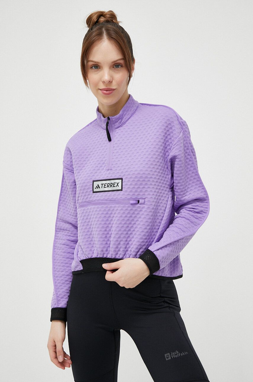 adidas TERREX hanorac culoarea violet, neted Adidas