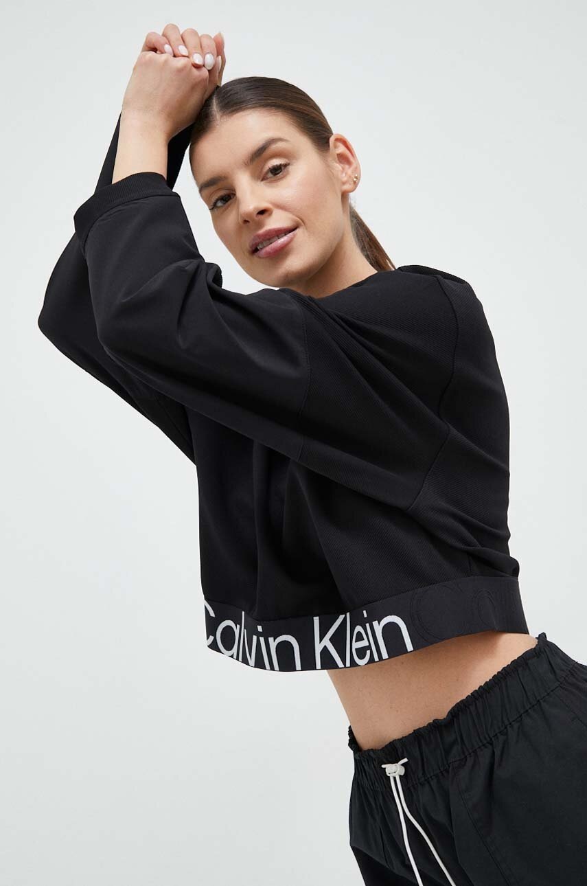 

Суичър за трениране Calvin Klein Performance Effect в черно с принт, Черен