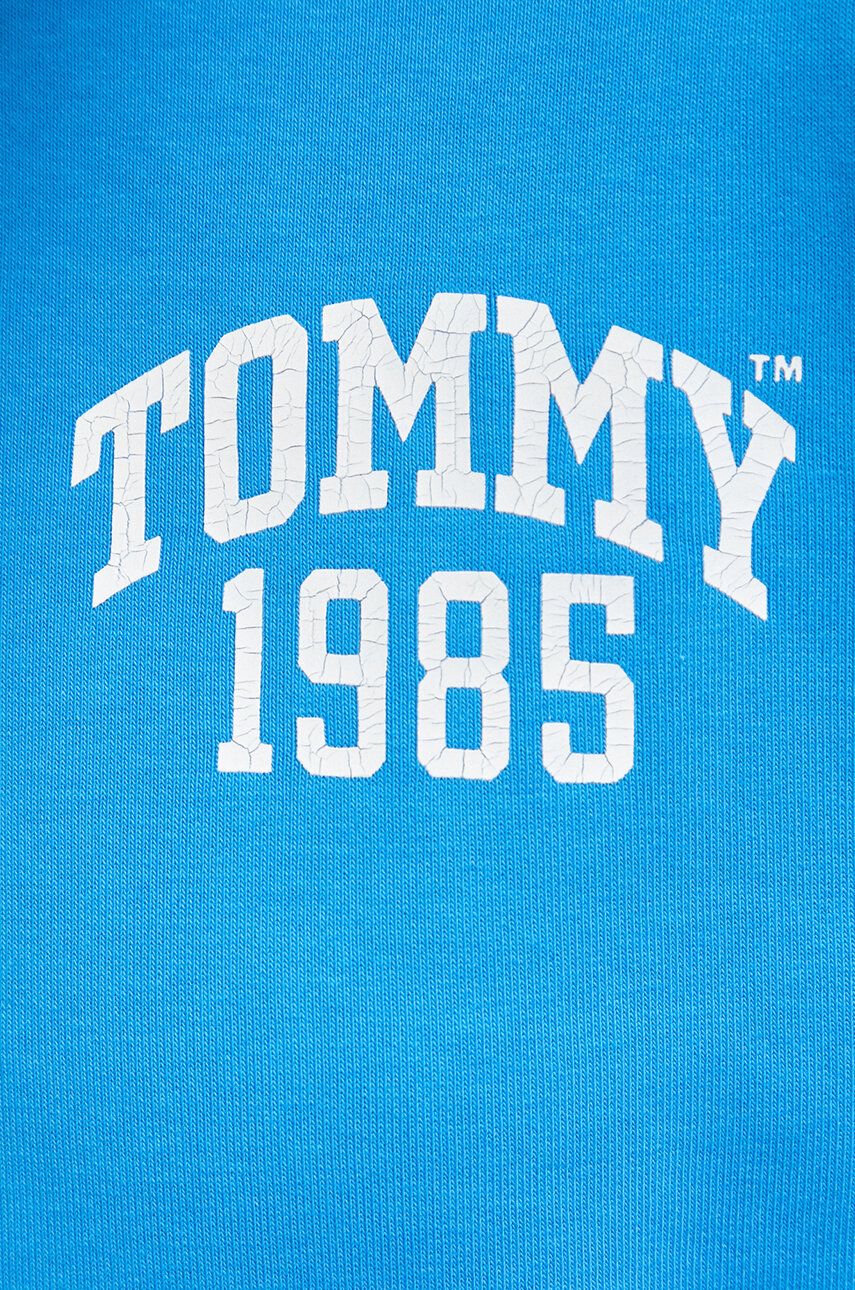 Dukserica Tommy Jeans za žene, s kapuljačom, s uzorkom