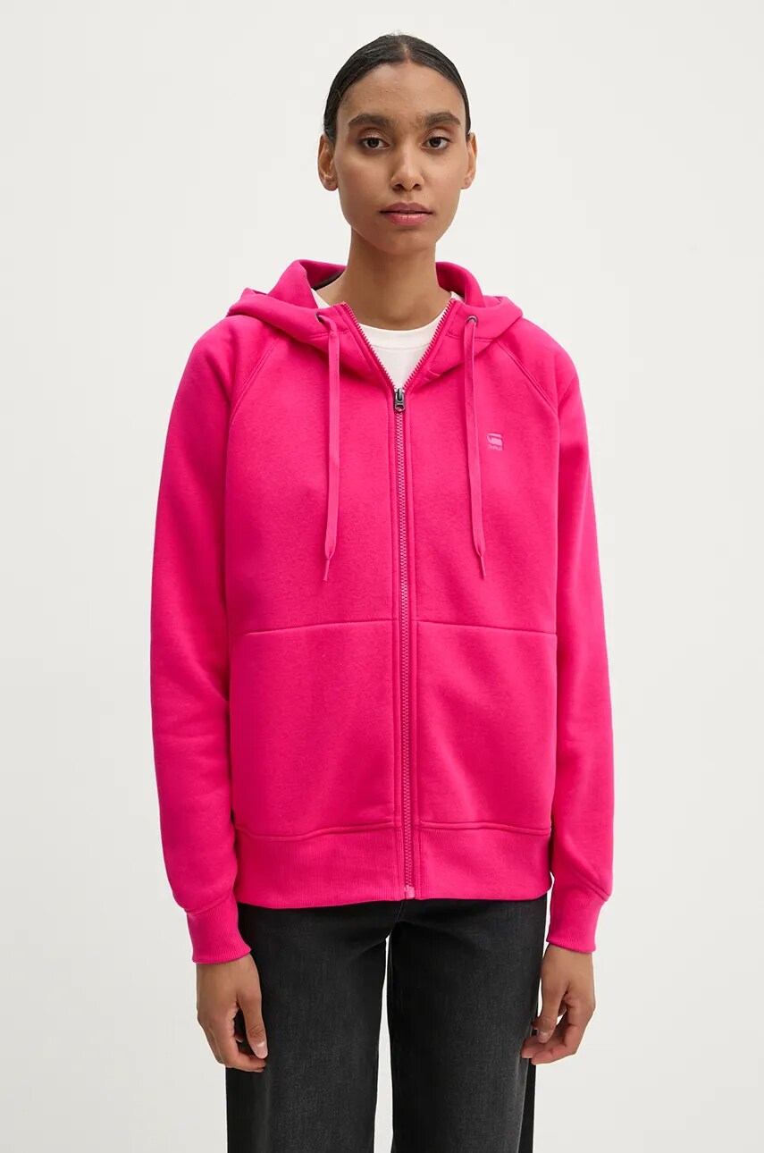 

Суичър G-Star Raw в розово с качулка с изчистен дизайн D22727-C235, Розов