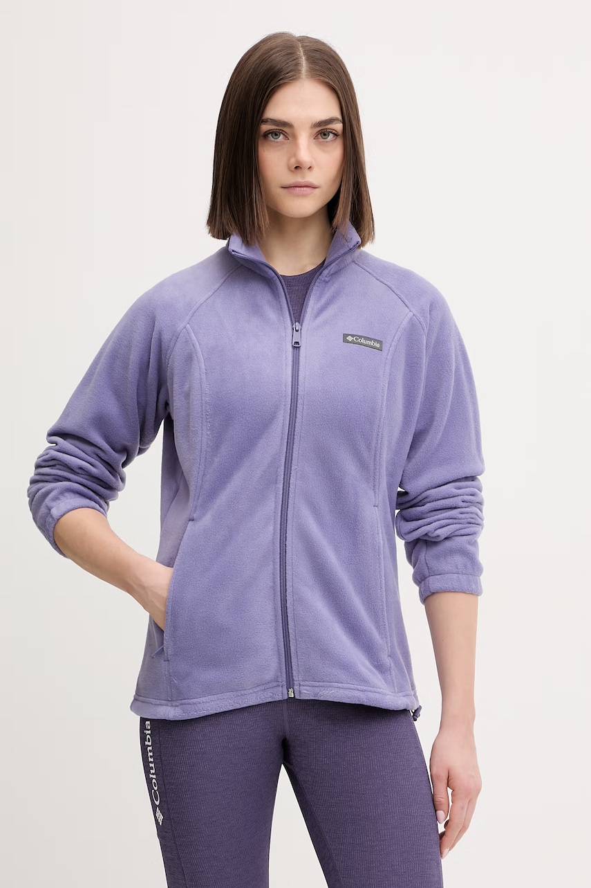 Columbia bluza sportowa Benton Springs kolor fioletowy gładka 1372111