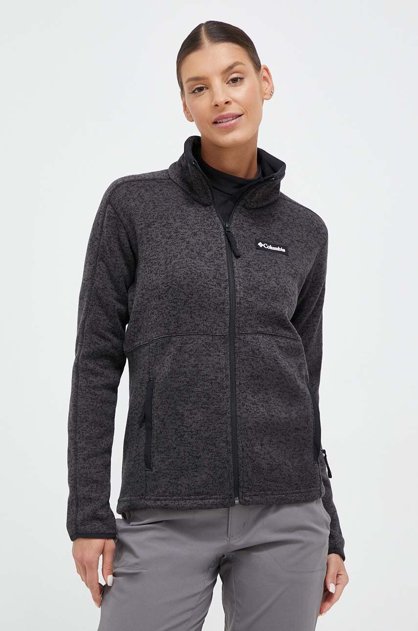 Sportovní mikina Columbia Sweater Weather černá barva - černá - Hlavní materiál: 100 % Polyester