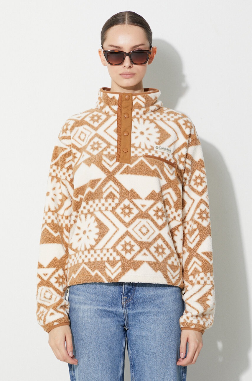 

Спортивная кофта Columbia Helvetia Cropped цвет бежевый узор 2014561-102