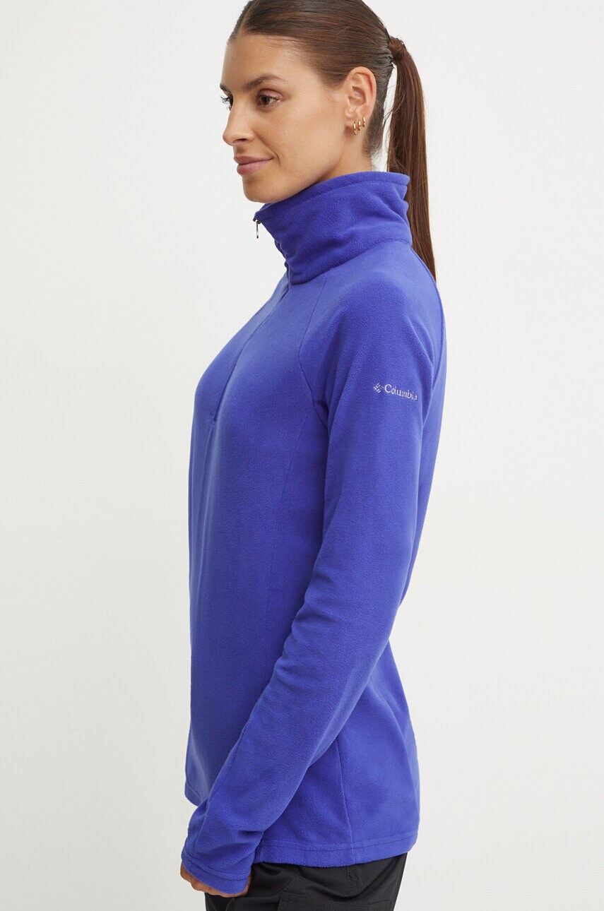 Columbia hanorac Glacial IV femei, culoarea albastru marin, neted