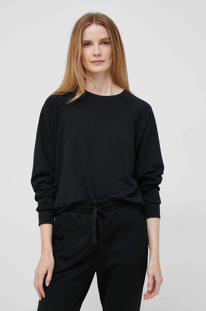 Gap Bluza Femei, Culoarea Negru, Neted