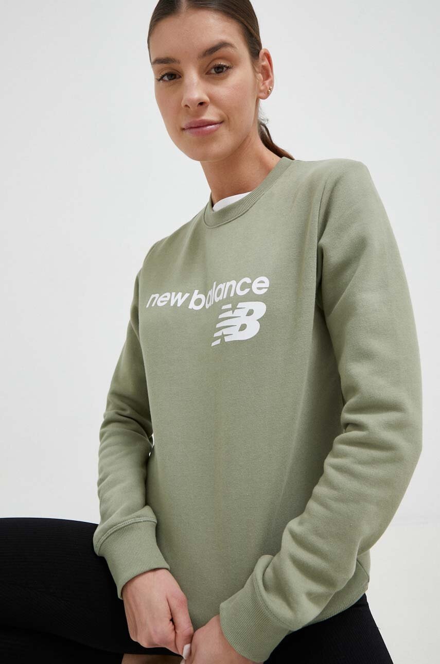 

Суичър New Balance в зелено, Зелен