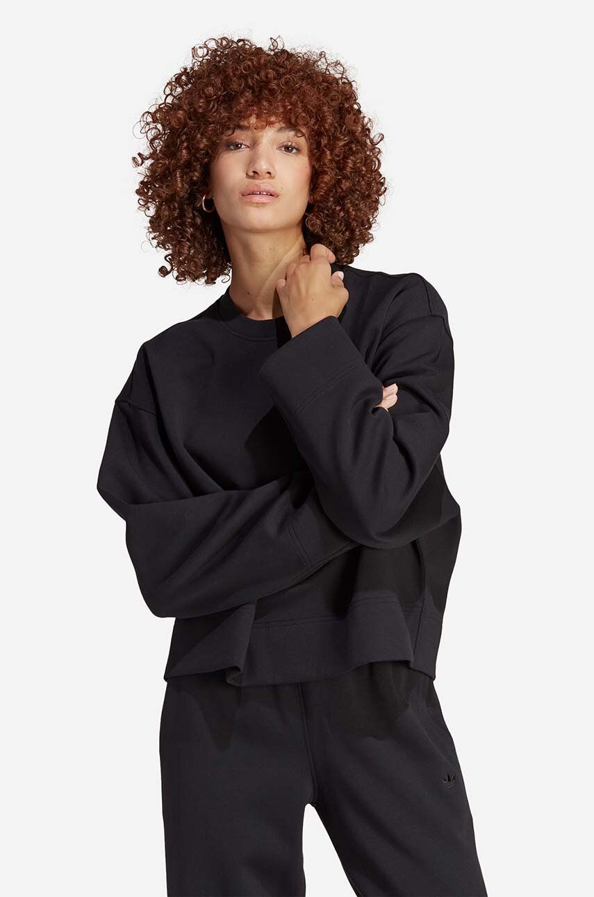 adidas Originals bluză femei, culoarea negru, uni IC5254-black