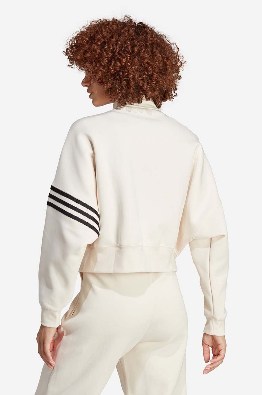 Pulover Adidas Originals Neuclassics Tracktop ženski, Bela Barva