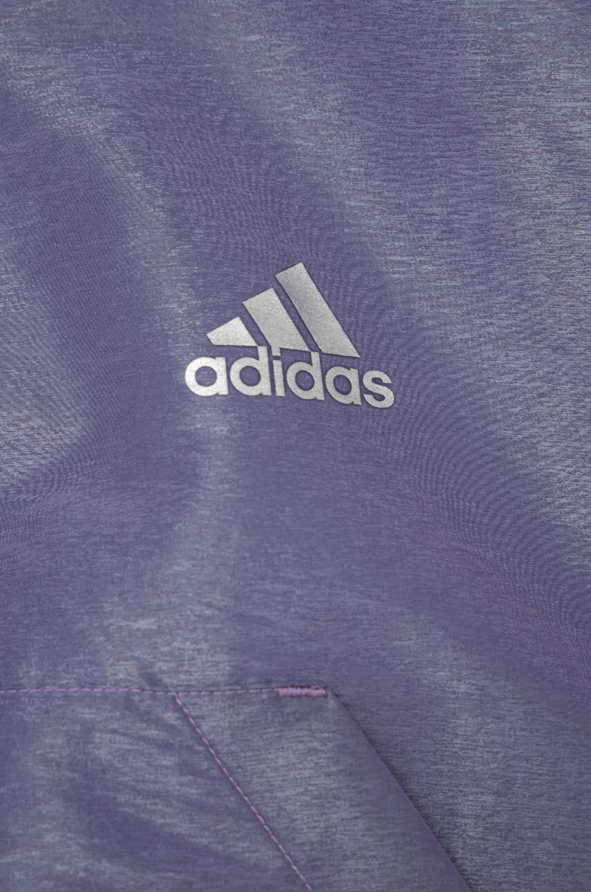Adidas Bluza Copii G D WV HD HLFZP Culoarea Violet, Cu Glugă, Neted