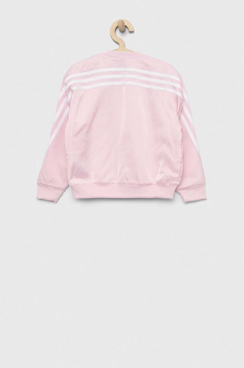 

Дитяча куртка-бомбер adidas x Disney LG DY MNA колір рожевий