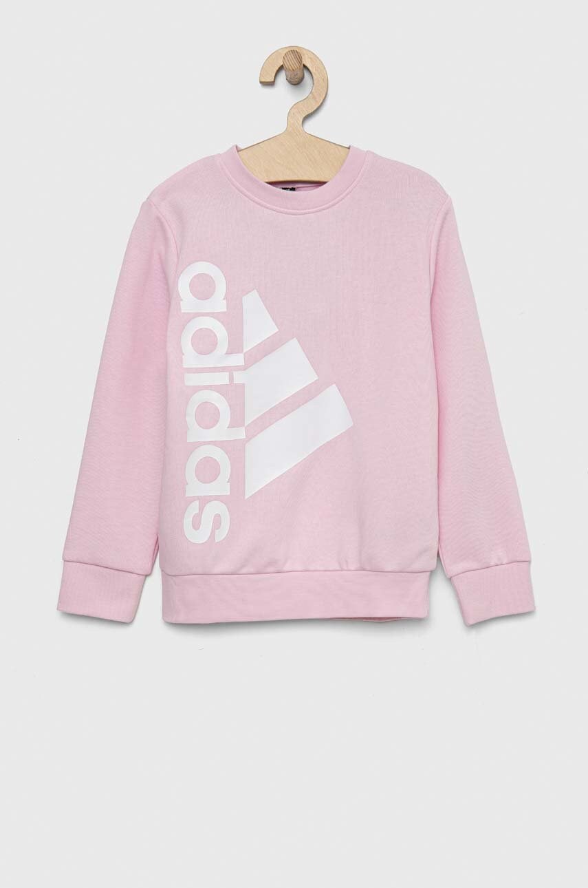 Adidas bluza copii lk culoarea roz, cu imprimeu