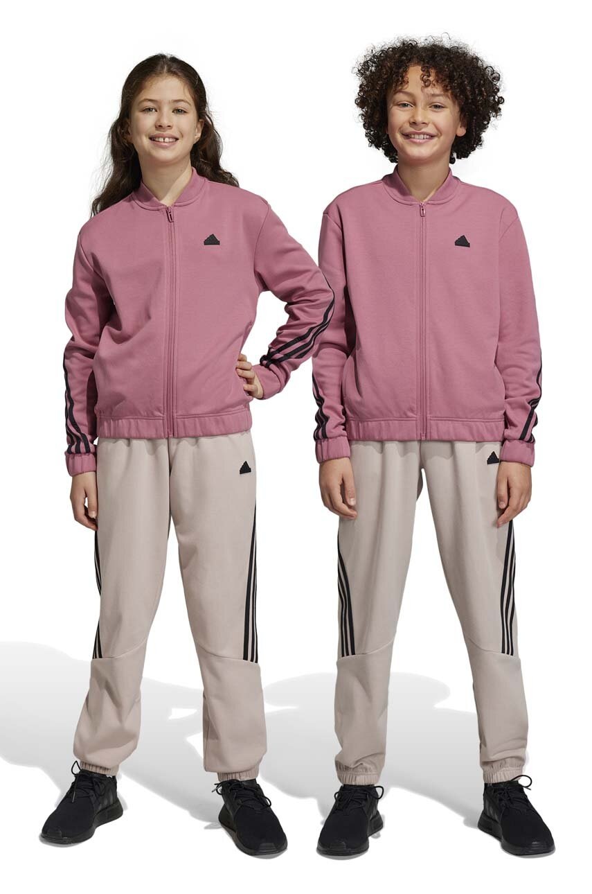 

Дитячий спортивний костюм adidas U FI 3S TGTH колір рожевий