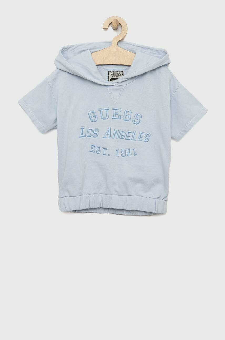 

Детская хлопковая футболка Guess