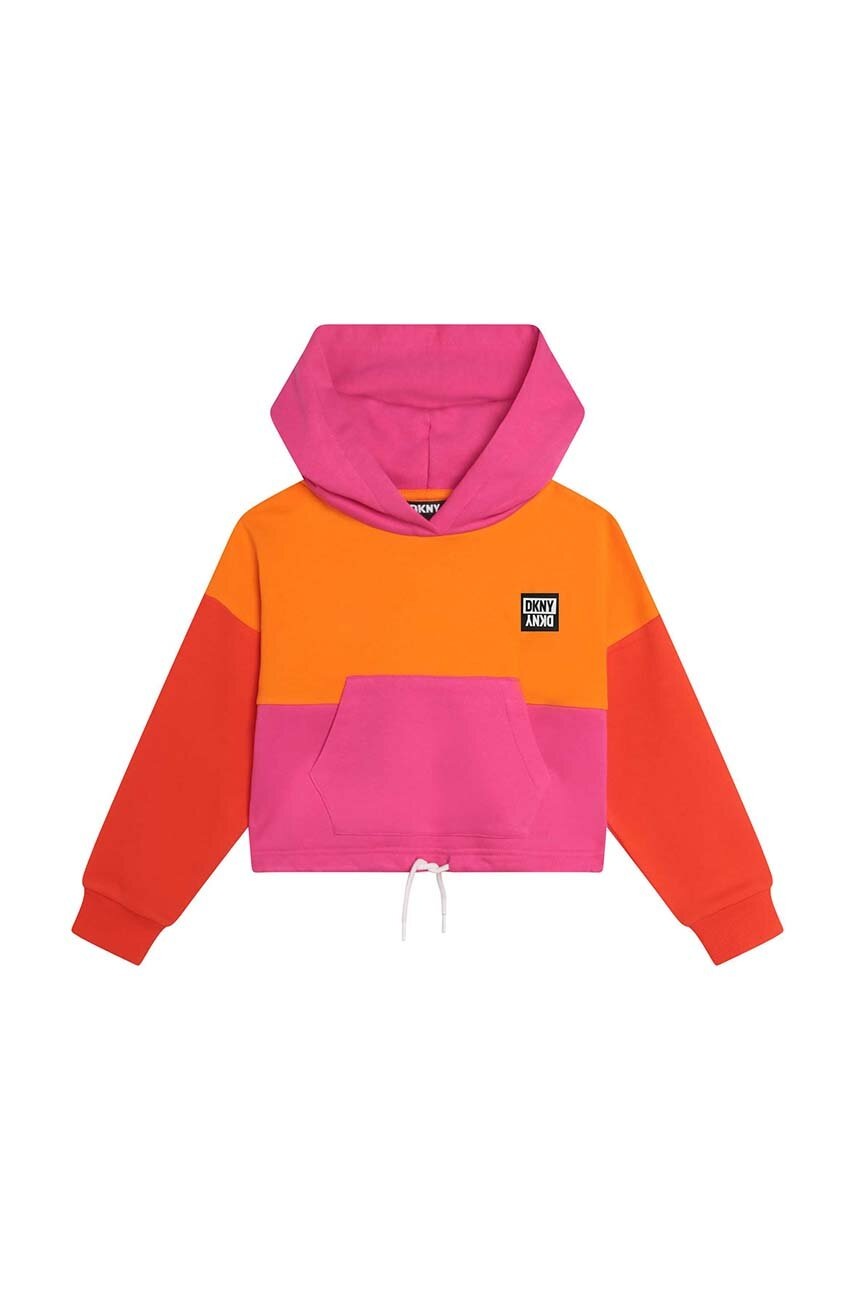 Детская кофта Dkny с капюшоном узор