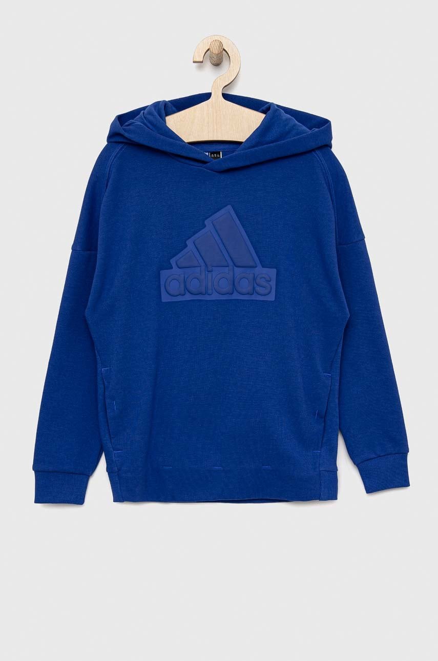 Adidas bluza copii u fi cu glugă, cu imprimeu