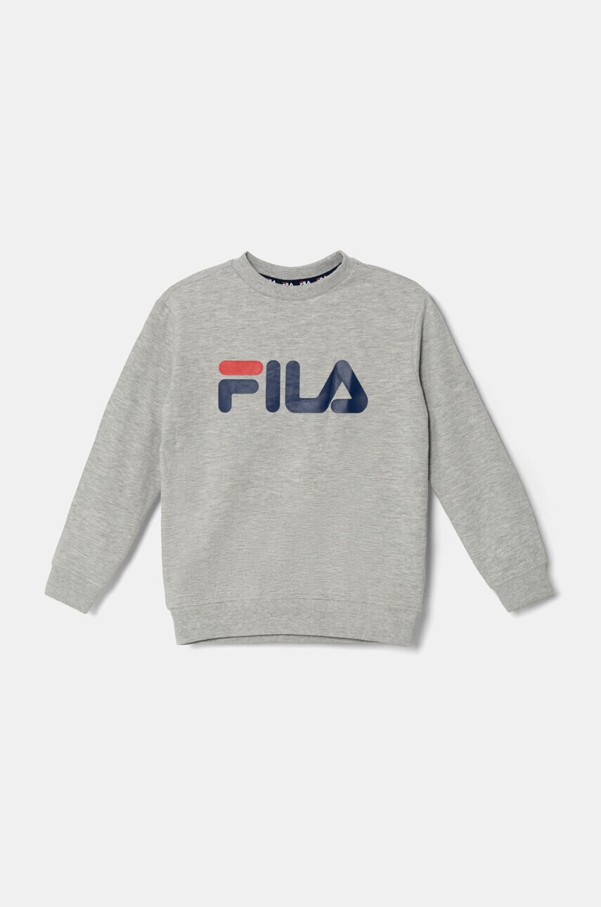 Fila bluza copii culoarea gri, cu imprimeu Fila bluza copii culoarea gri, cu imprimeu