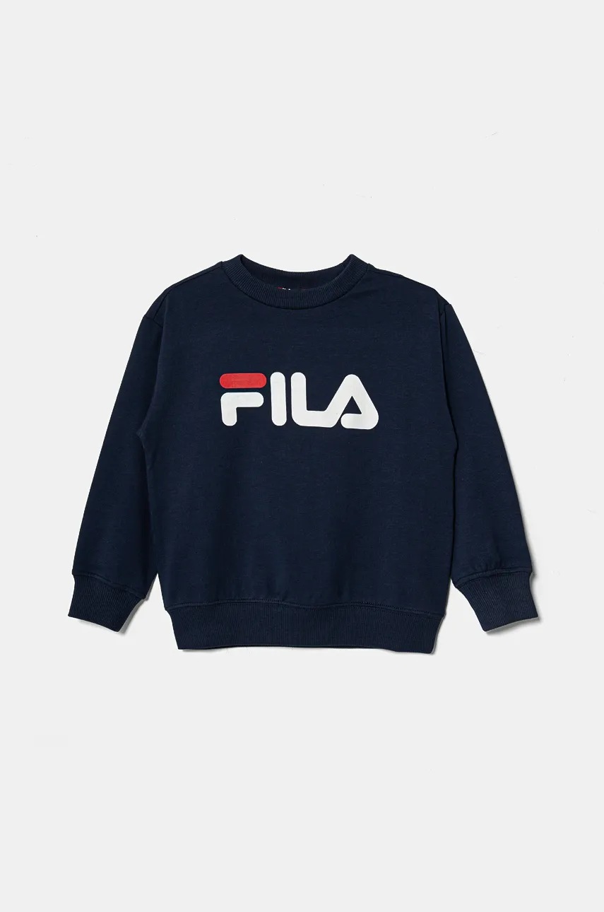 

Детски суичър Fila в тъмносиньо с принт, Тъмносин