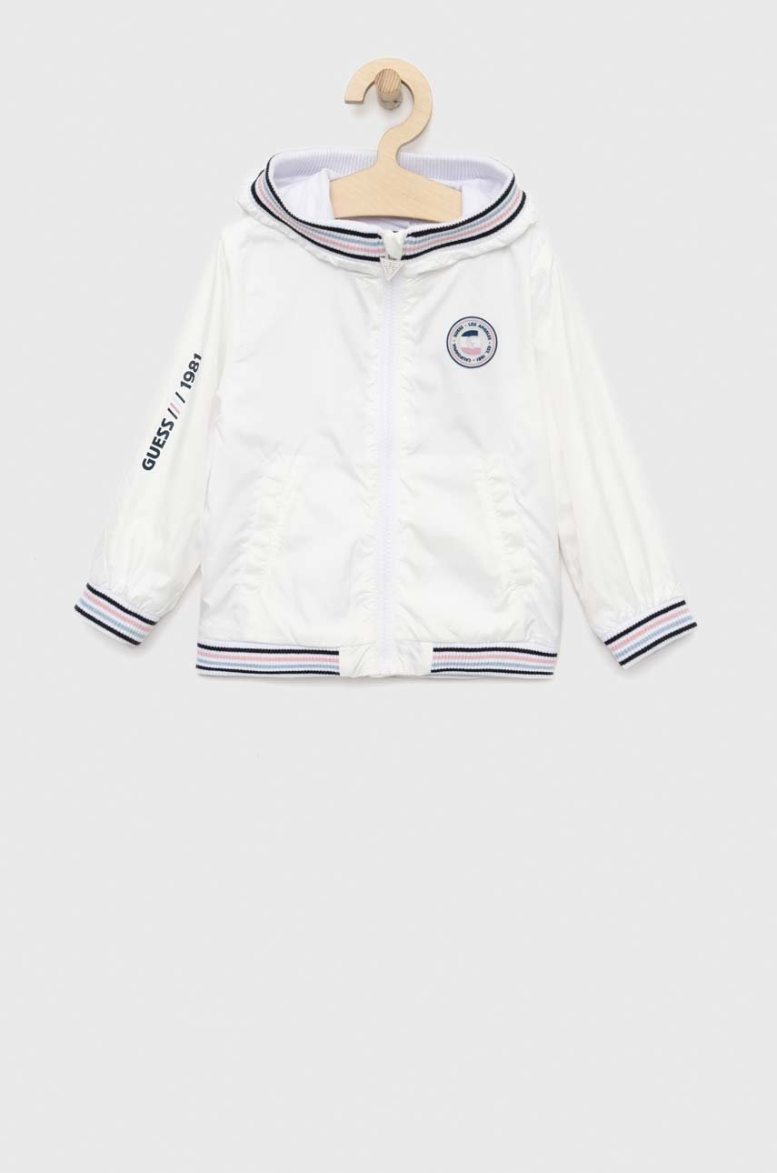 

Дитяча куртка Guess колір білий