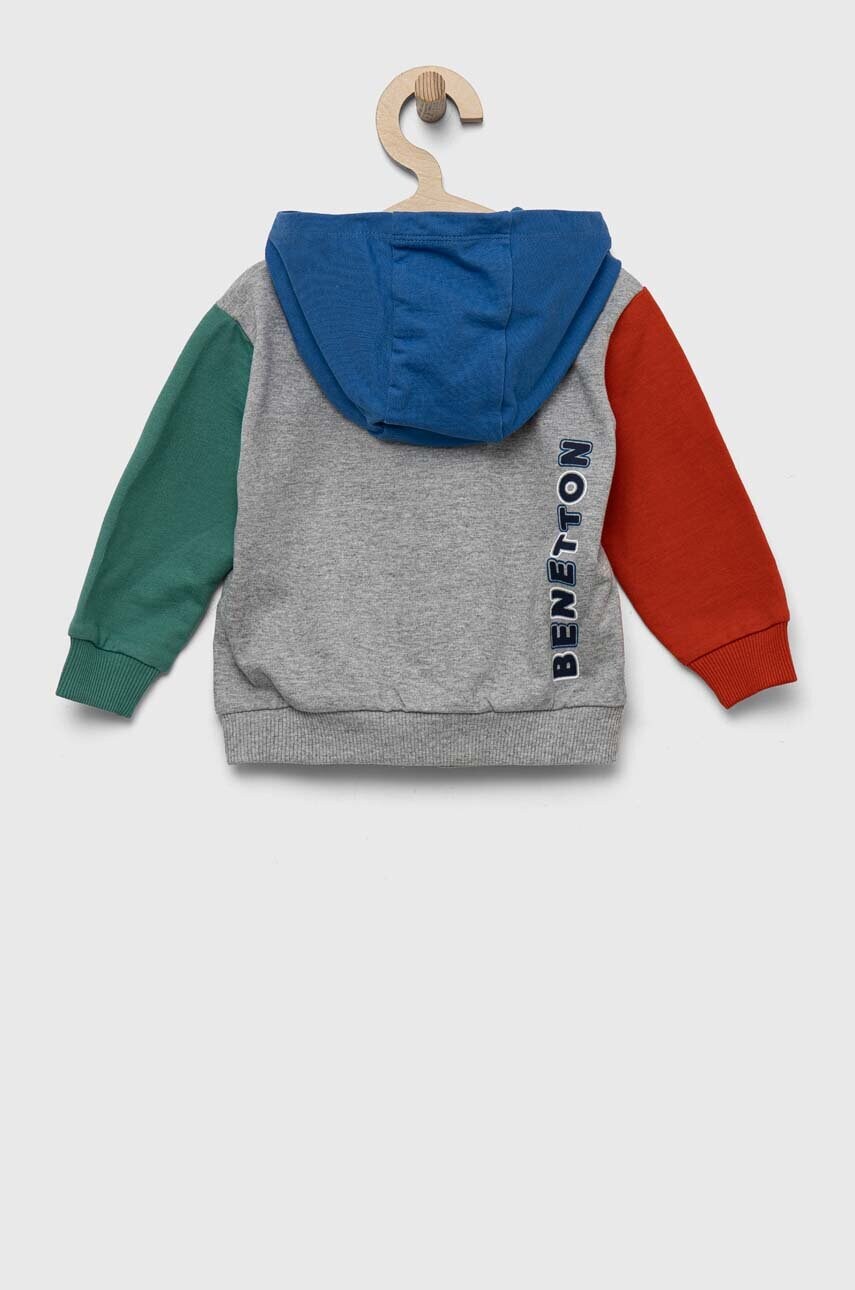 

Детская хлопковая кофта United Colors of Benetton с капюшоном с принтом
