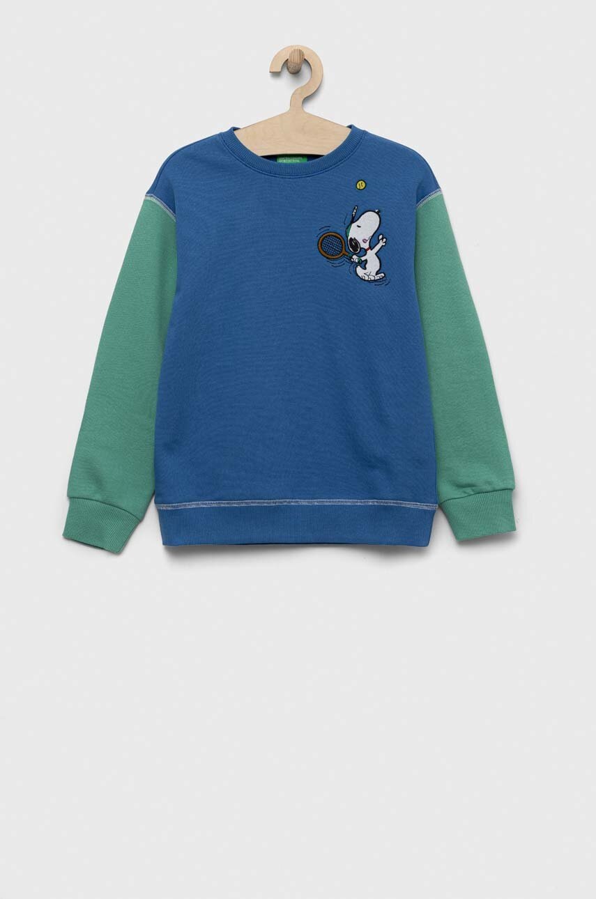 

Дитяча бавовняна кофта United Colors of Benetton x Peanuts візерунок