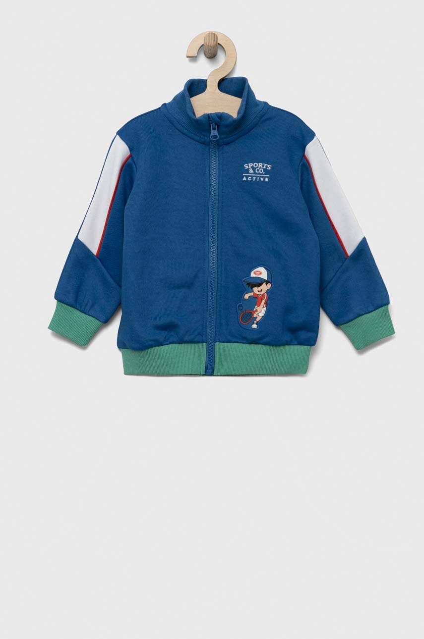 

Детски суичър United Colors of Benetton в синьо с десен, Син