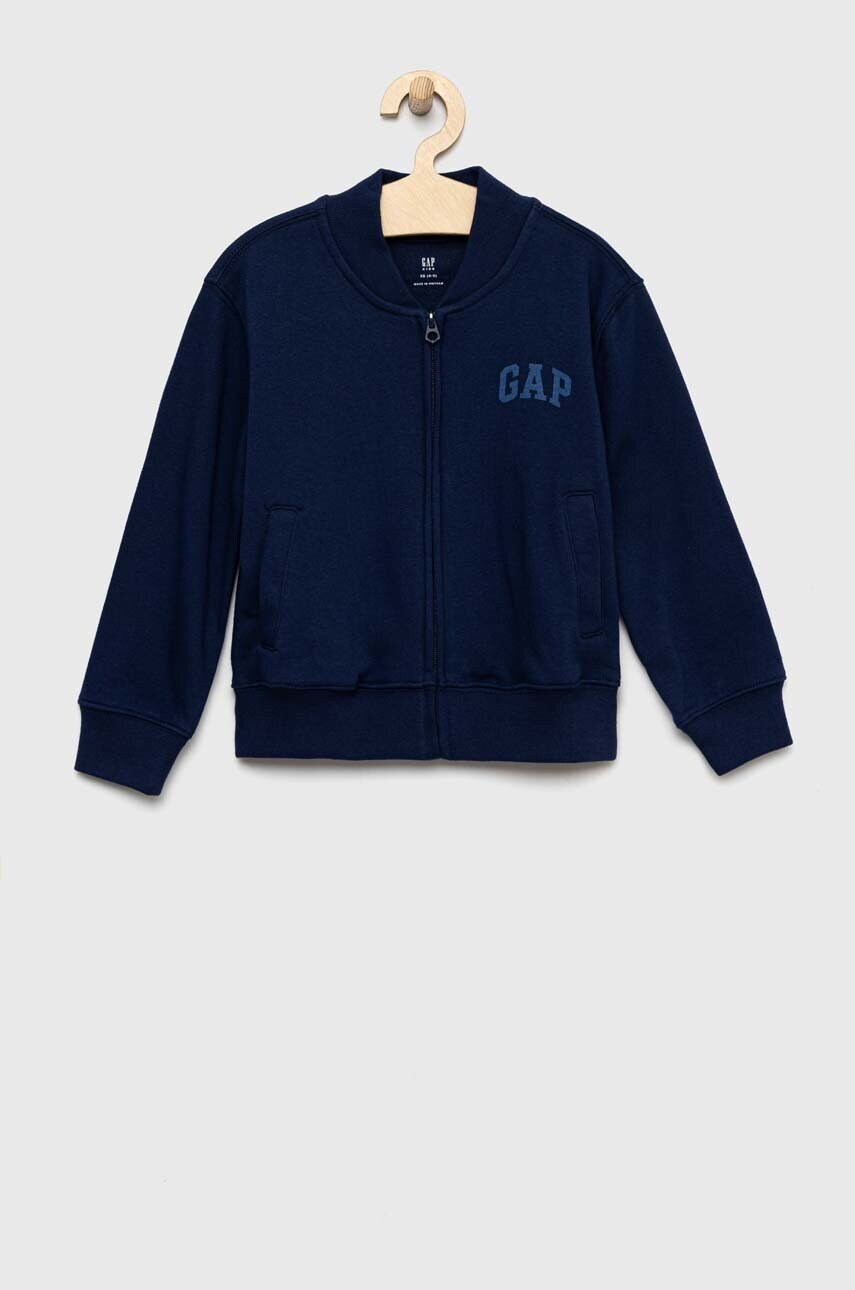 GAP bluza copii culoarea albastru marin, cu imprimeu