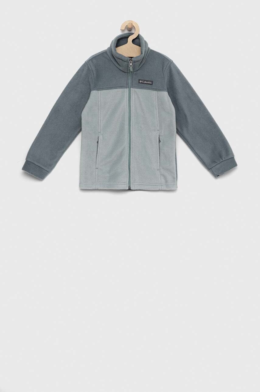 

Дитяча кофта Columbia Steens Mt II Fleece колір зелений однотонна
