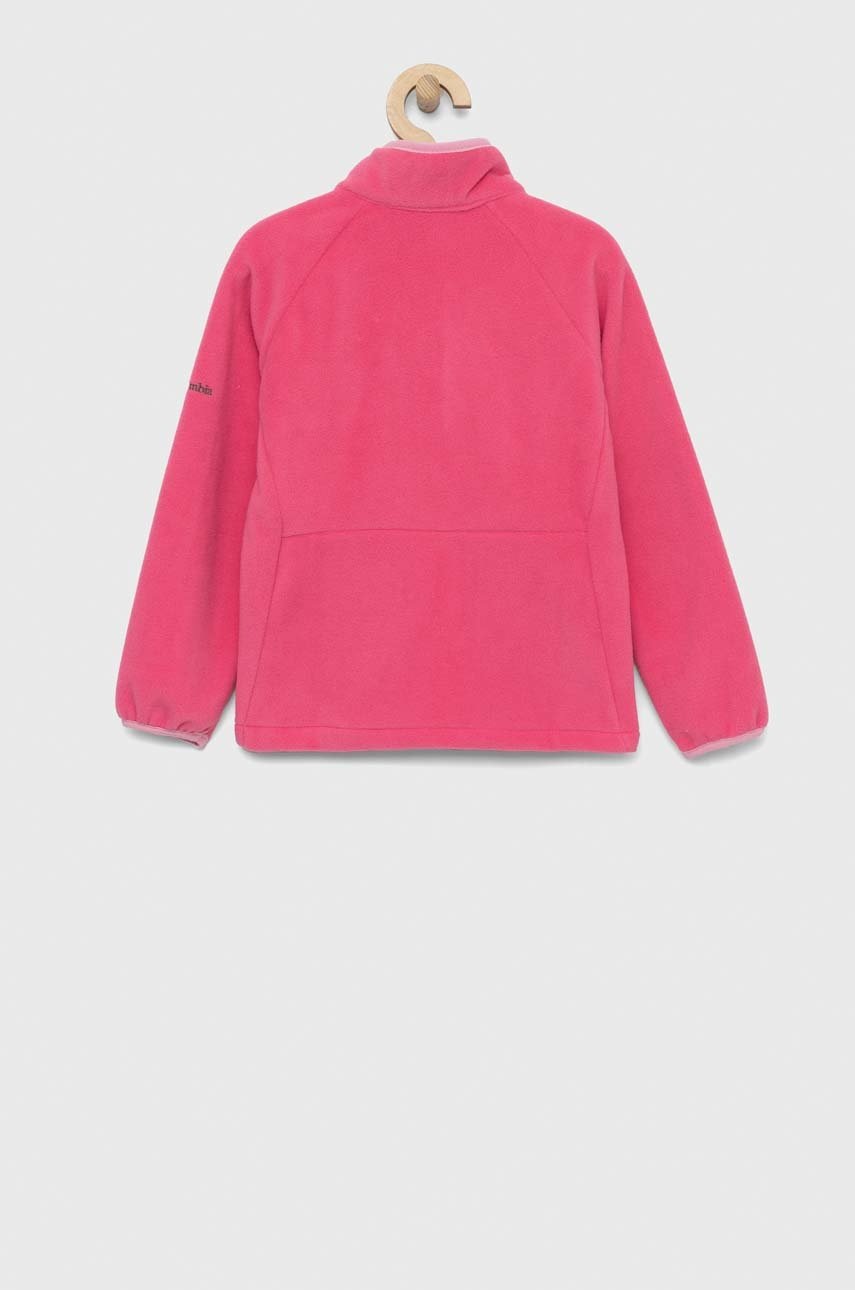 

Дитяча кофта Columbia Fast Trek III Fleece Full Zip колір фіолетовий однотонна