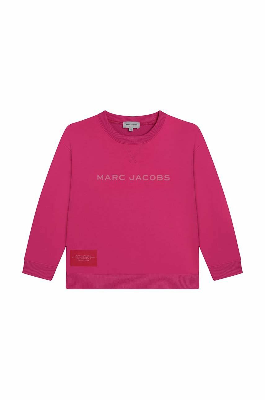 E-shop Dětská mikina Marc Jacobs fialová barva, s potiskem