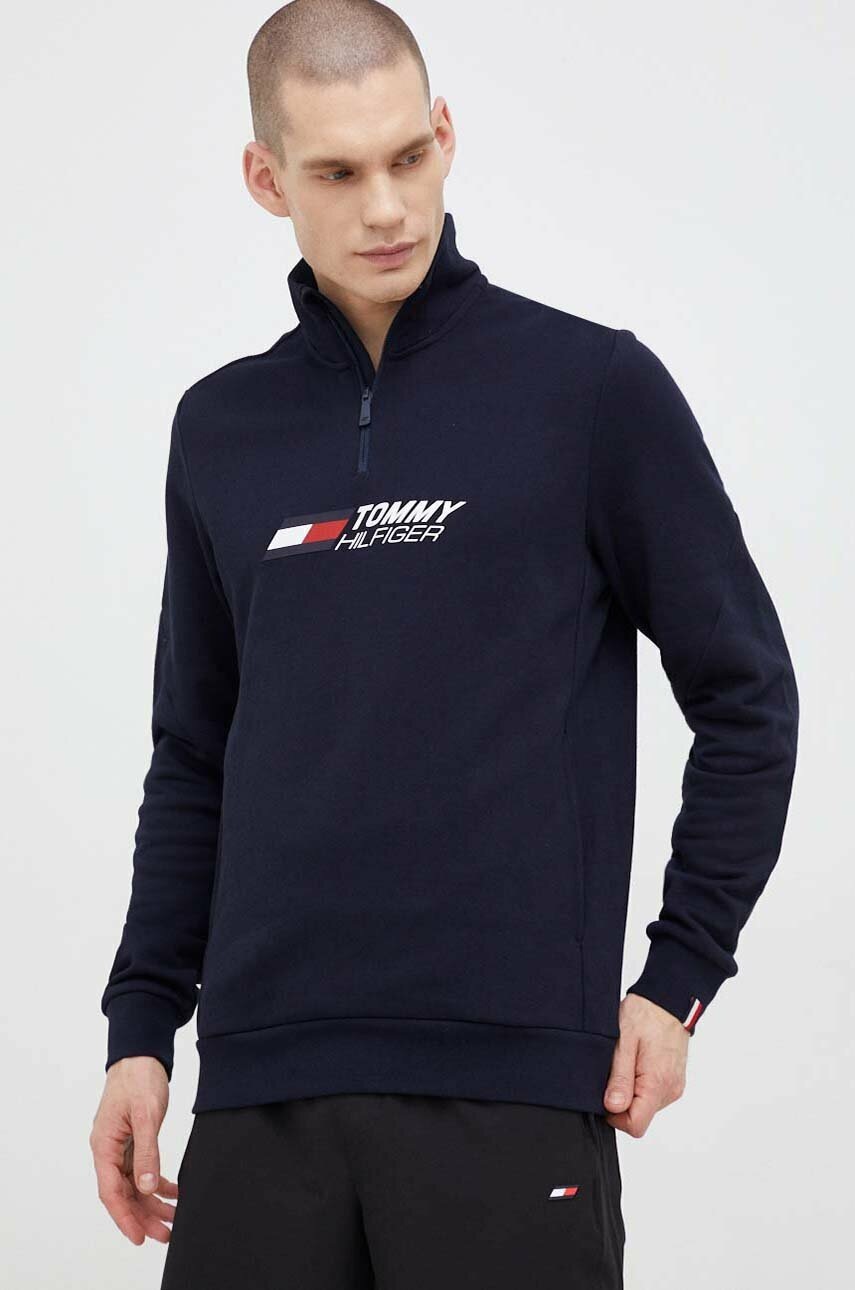 

Хлопковая кофта Tommy Hilfiger мужская цвет синий узор
