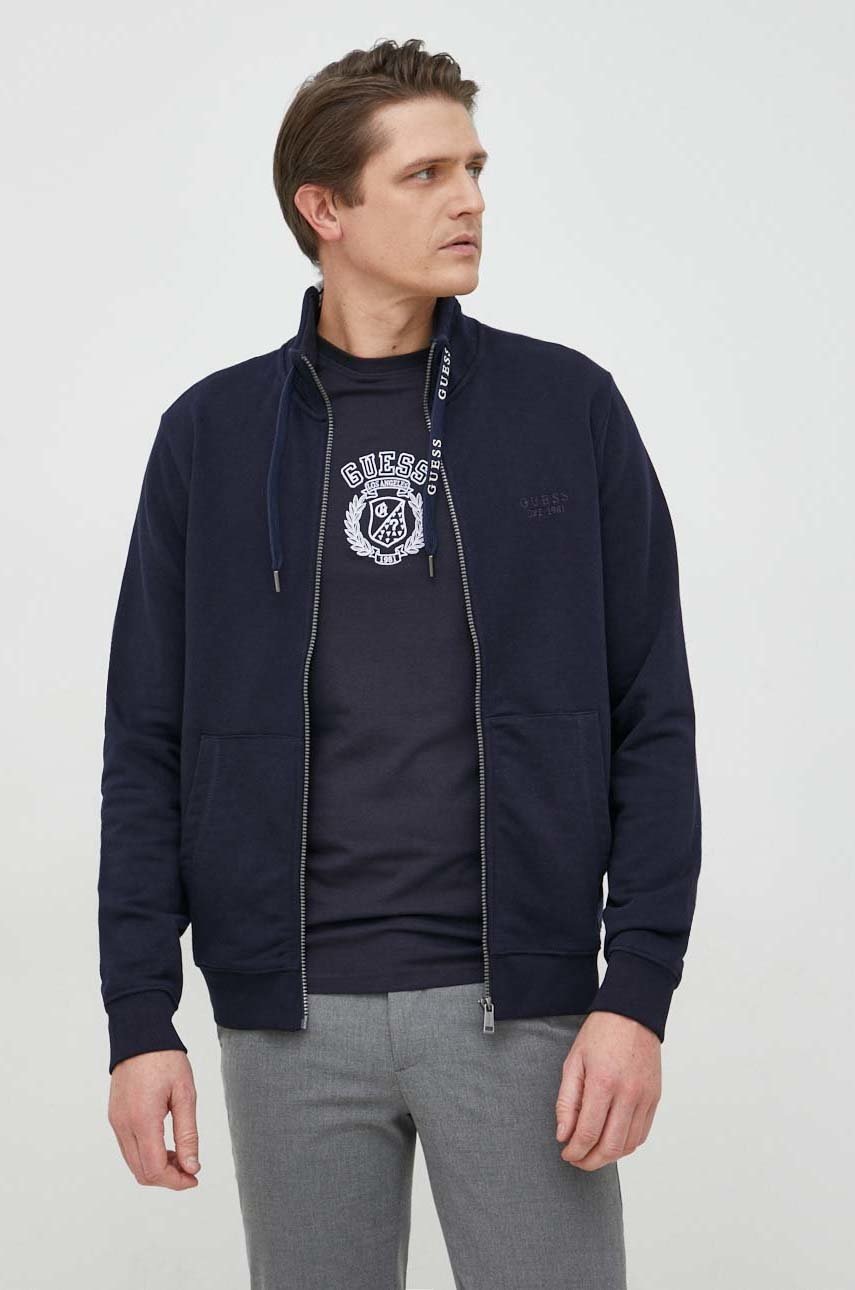 

Кофта Guess мужская цвет синий однотонная