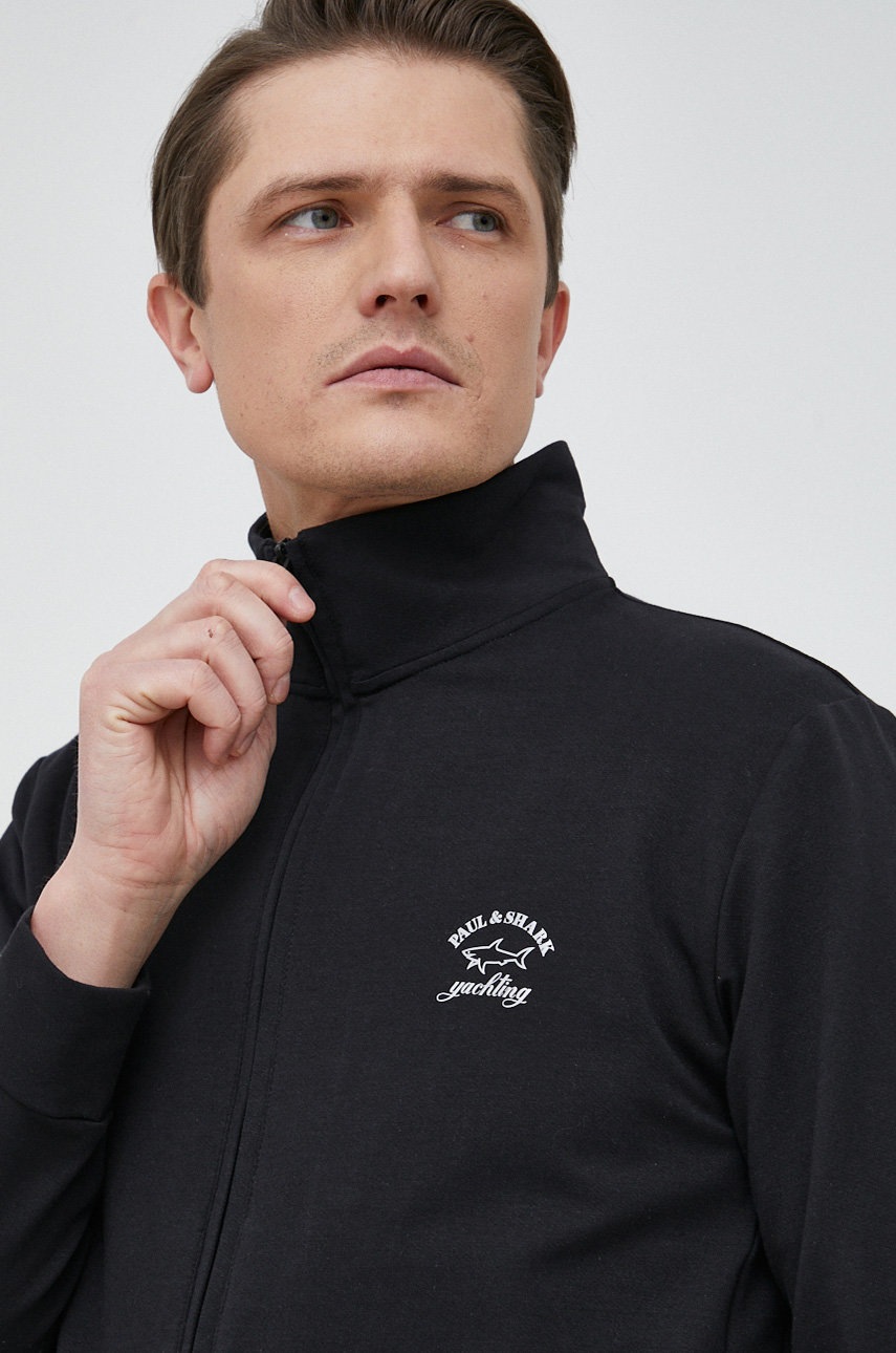 

Кофта Paul&Shark мужская цвет чёрный однотонная