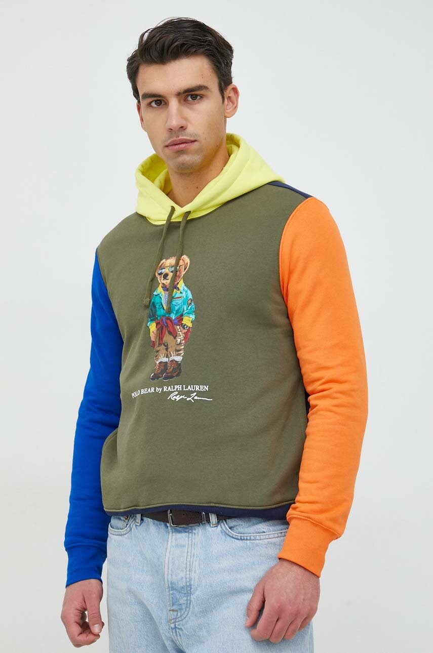 

Суичър Polo Ralph Lauren с качулка с принт, Многоцветен