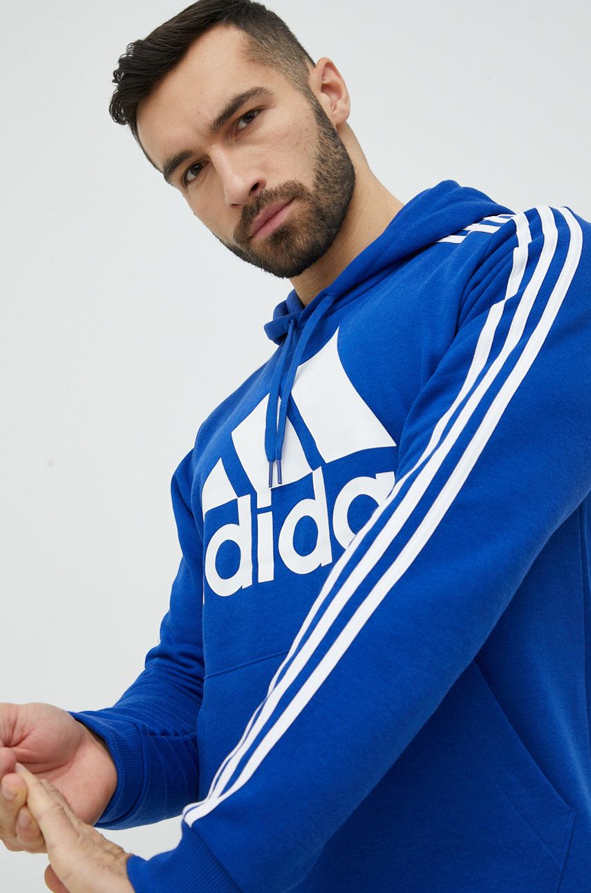 Adidas bluza barbati, cu glugă, cu imprimeu