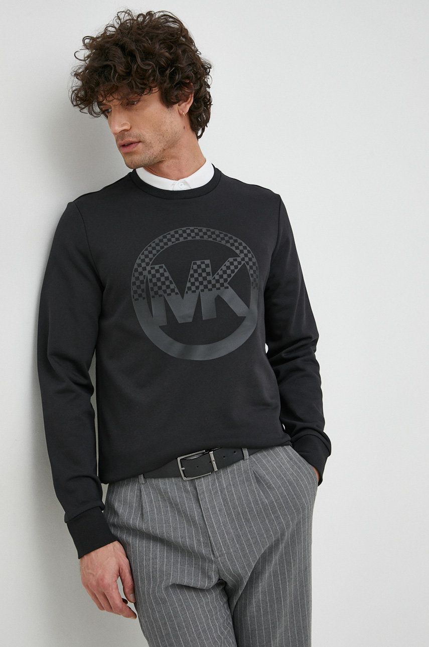 Michael Kors bluza barbati, culoarea negru, cu imprimeu answear.ro imagine noua