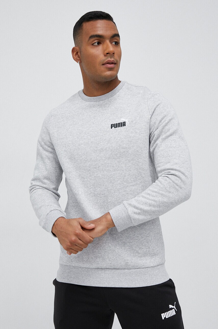 

Кофта Puma мужская цвет серый однотонная