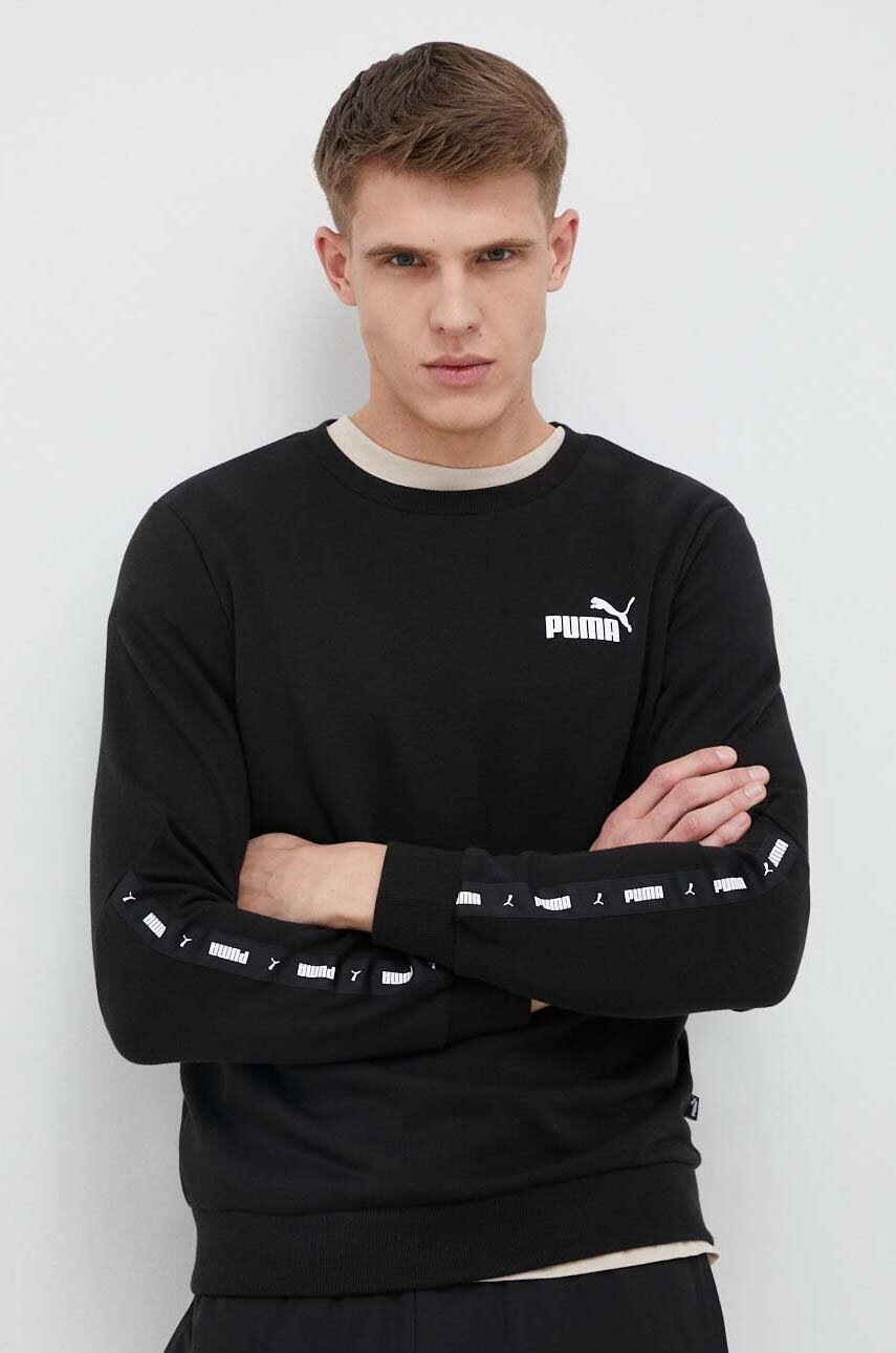 

Кофта Puma чоловіча колір чорний з принтом