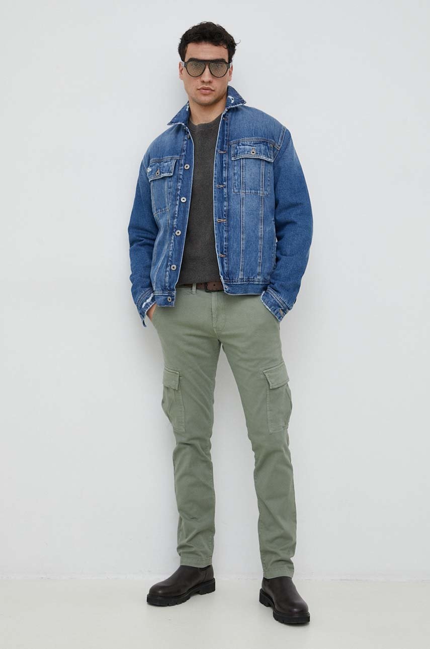 

Кофта Pepe Jeans Daniel мужская цвет коричневый однотонная